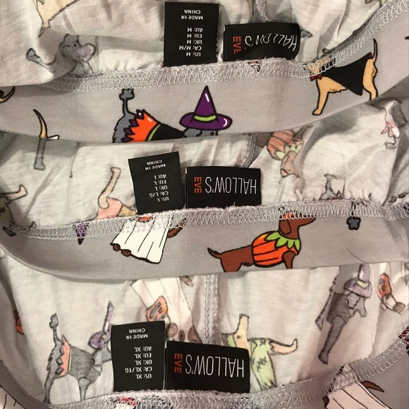 Hallow’s Eve Gray Dogs Dressing Up 4 Halloween Pjs - Picture 5 of 5